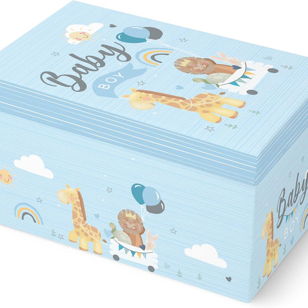 Baby Blue Keepsake Box With Lid