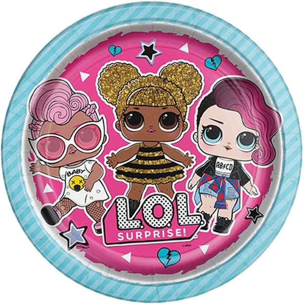 Lol Surprise Party Supplies Kids Birthday Tableware